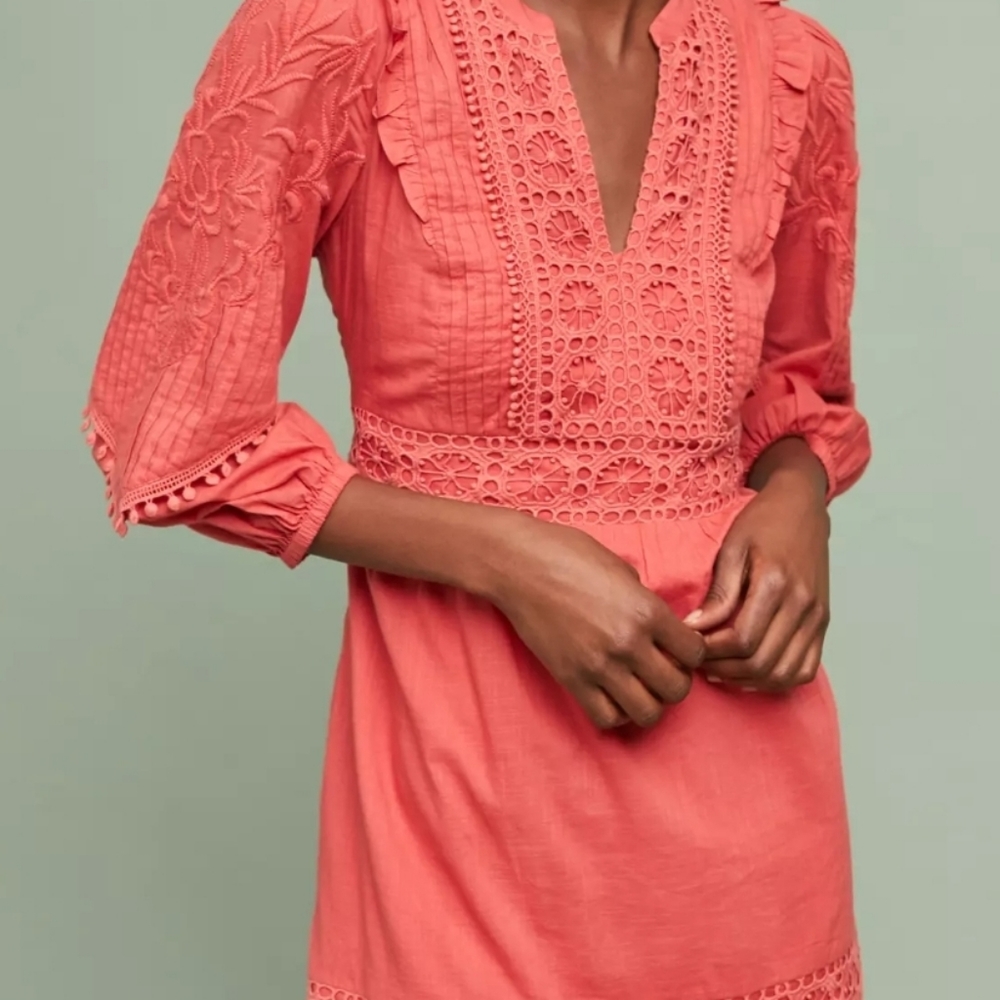 Akemi + Kin Josephine Embroidered Dress Size Small